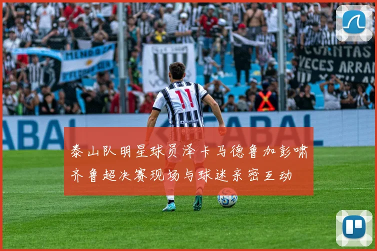泰山队明星球员泽卡马德鲁加彭啸齐鲁超决赛现场与球迷亲密互动